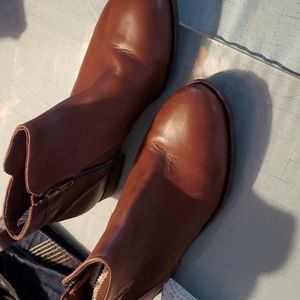 Ugg zip leather boots